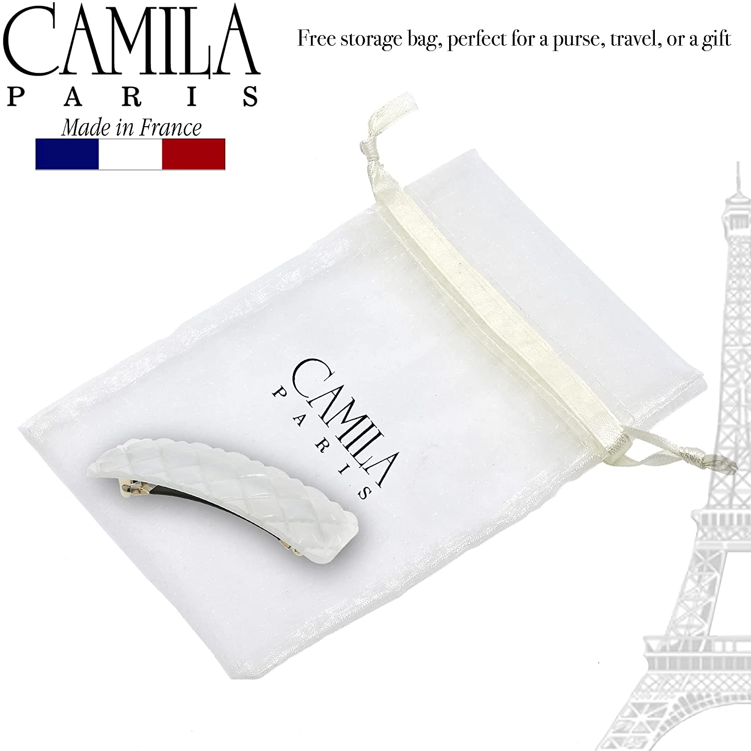 Camila Paris French barrette cellulose acetate