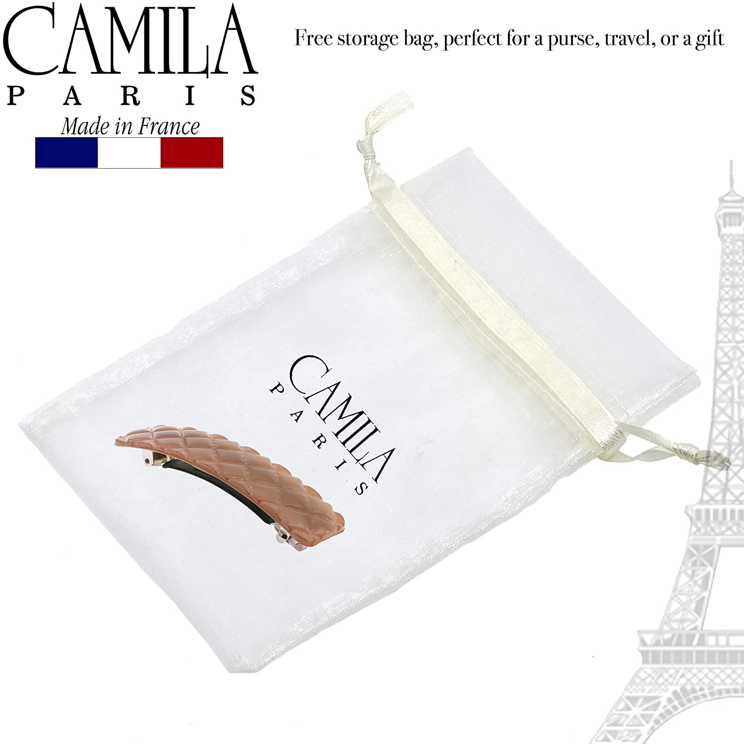 Camila Paris French barrette cellulose acetate