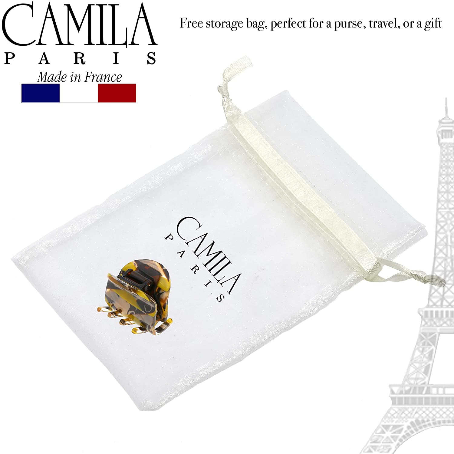Camila Paris Bardot French hair clip cellulose acetate