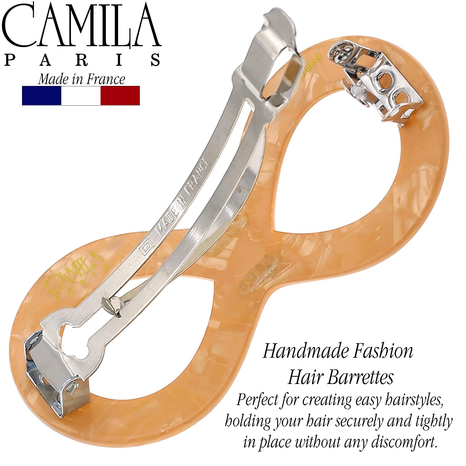 Camila Paris French barrette cellulose acetate handmade