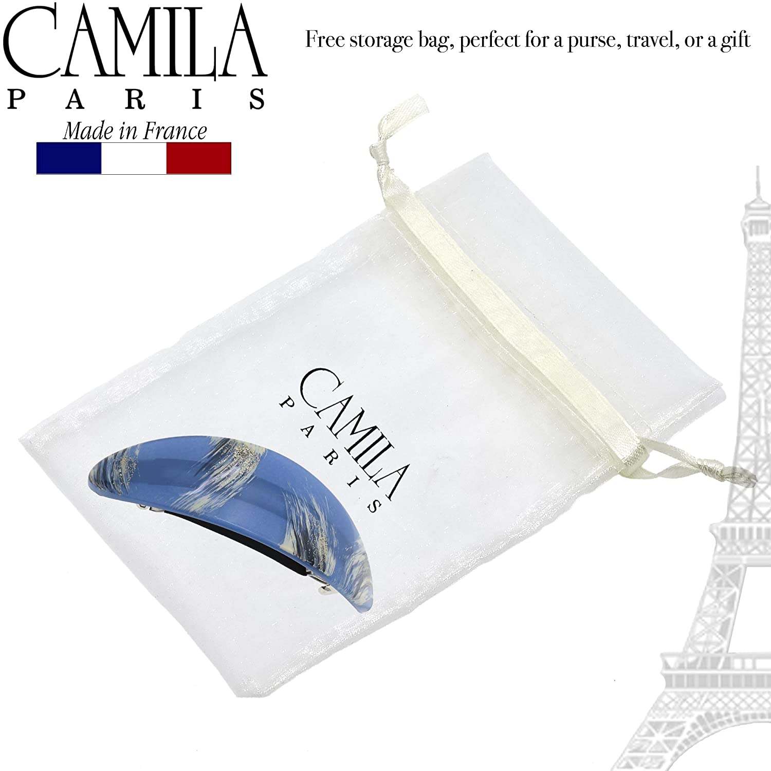 Camila Paris Hand Painted French barrette cellulose acetate