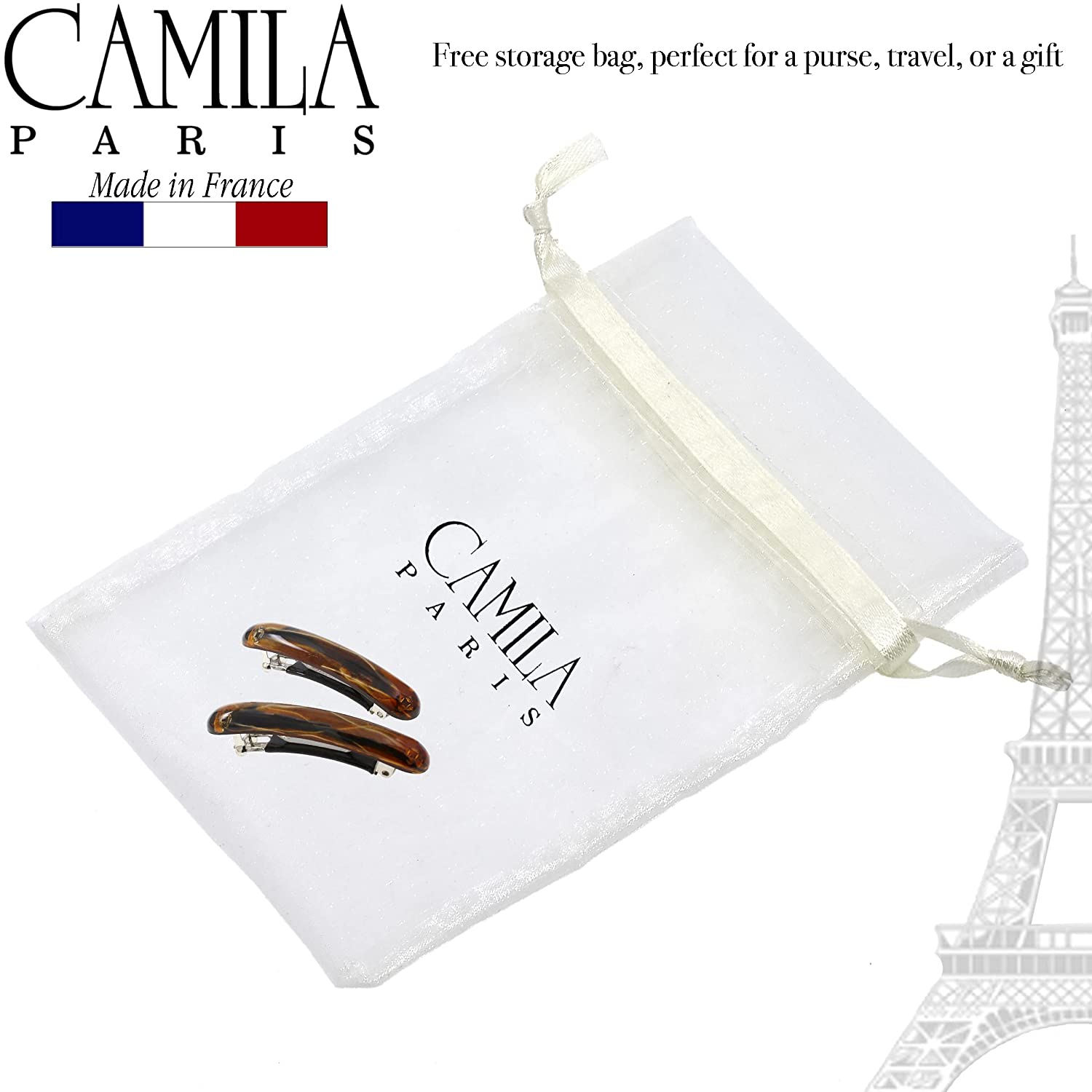 Camila Paris French barrette cellulose acetate
