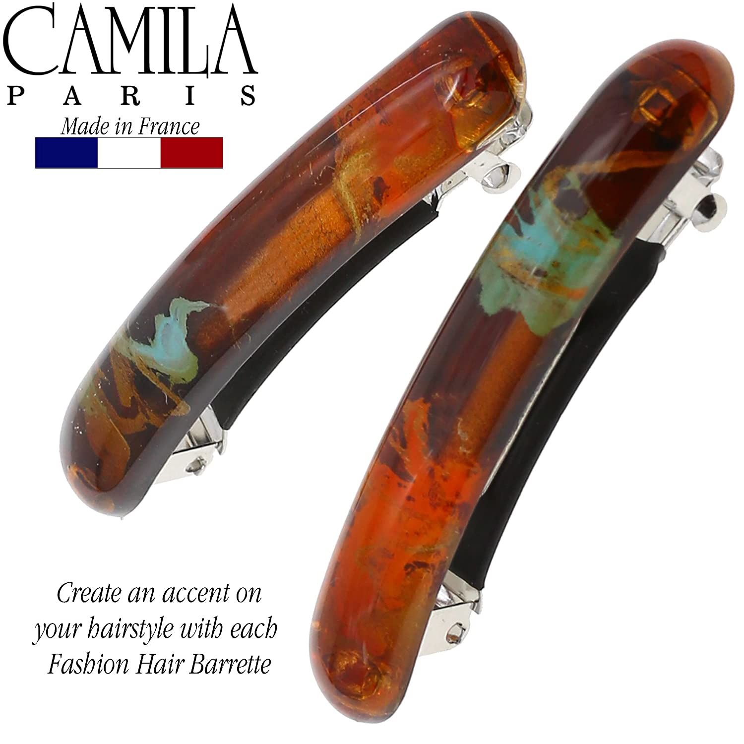Camila Paris French barrette cellulose acetate