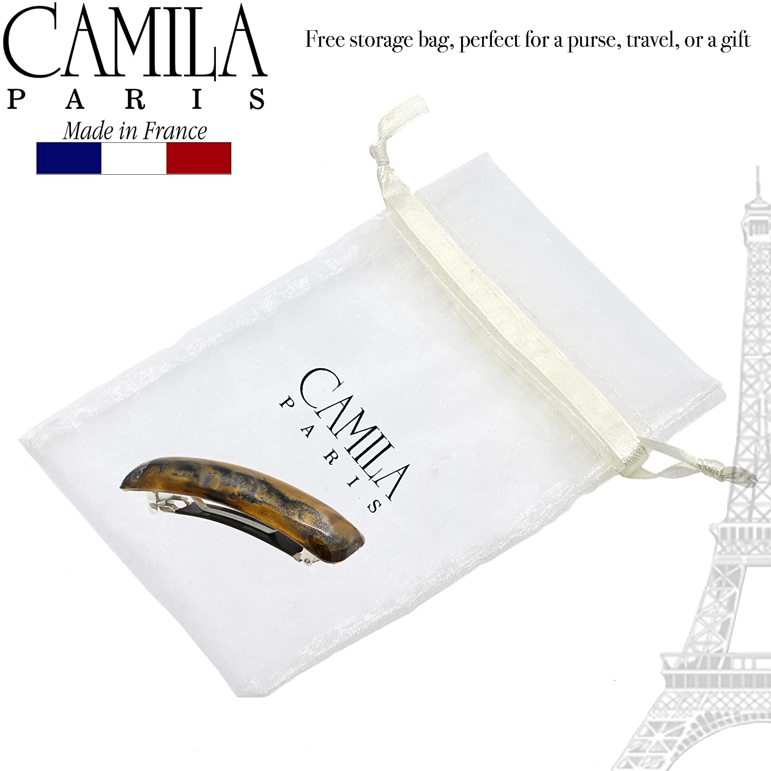 Camila Paris French barrette cellulose acetate