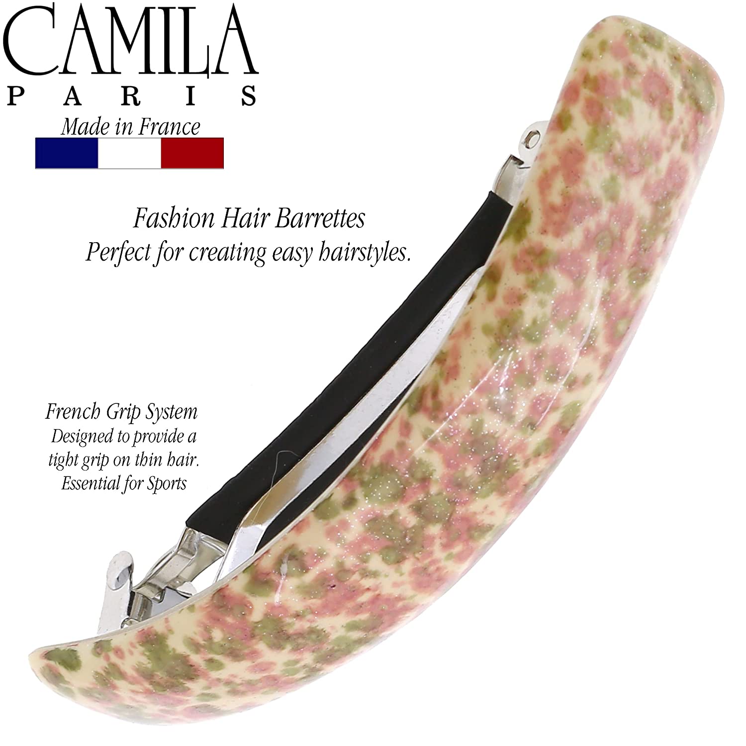 Camila Paris French barrette cellulose acetate