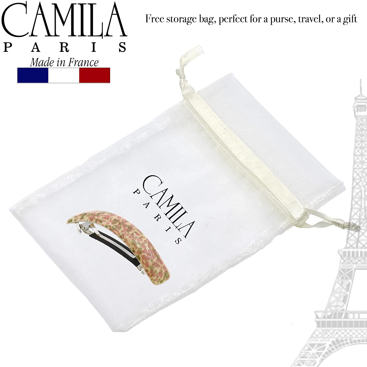 Camila Paris French barrette cellulose acetate