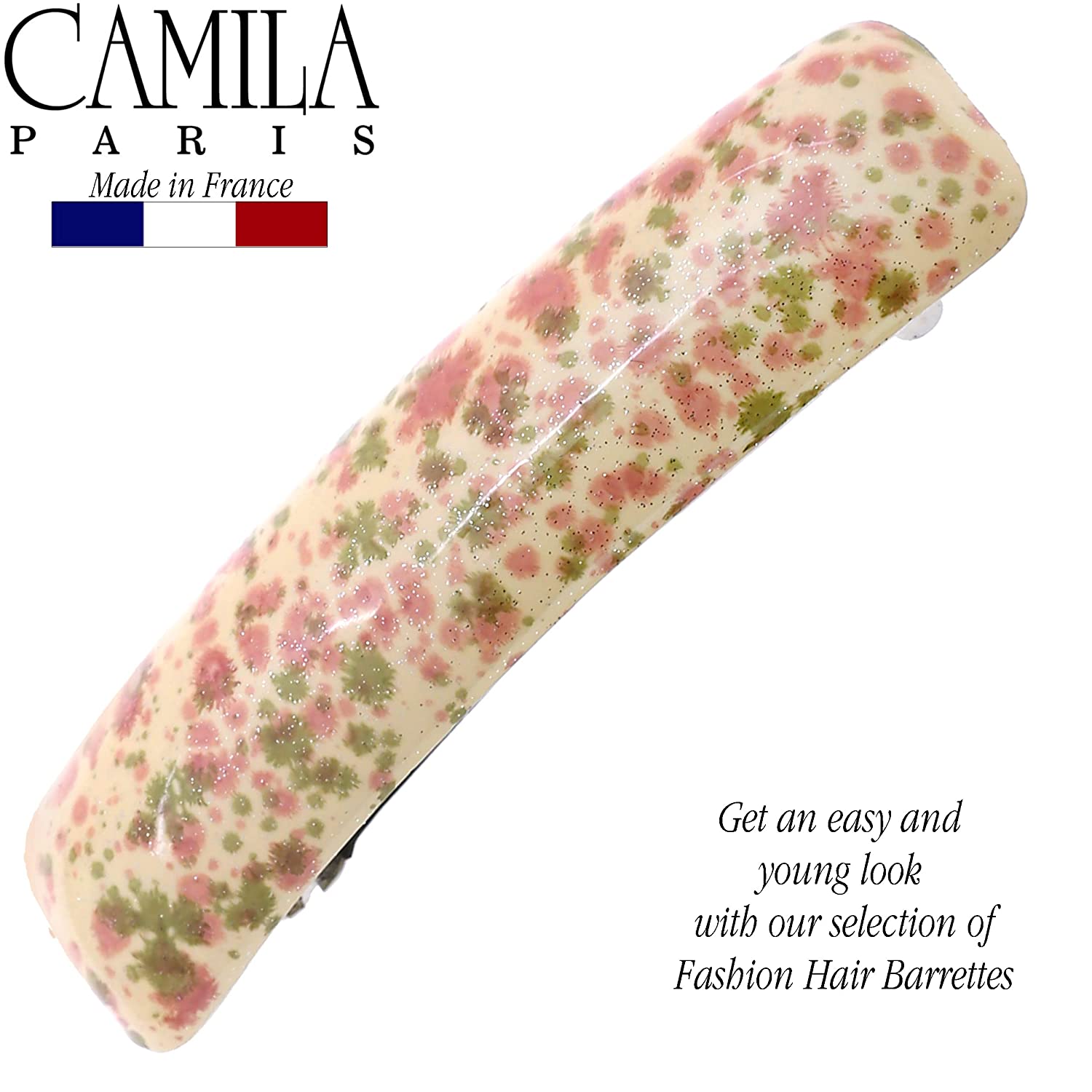 Camila Paris French barrette cellulose acetate