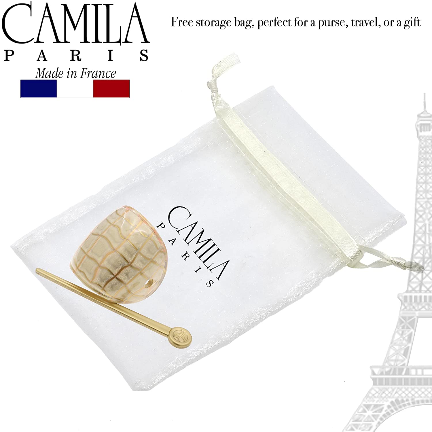 Camila Paris French hair slide cellulose acetate