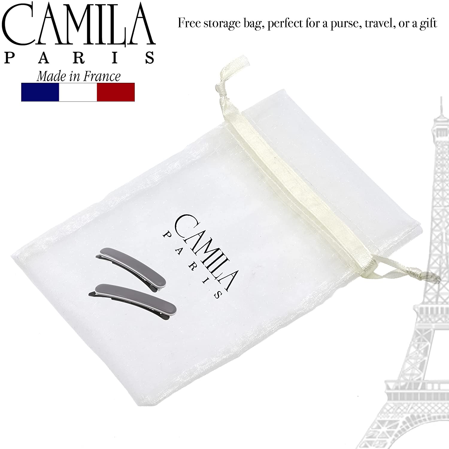 Camila Paris Metal-Free French barrette cellulose acetate