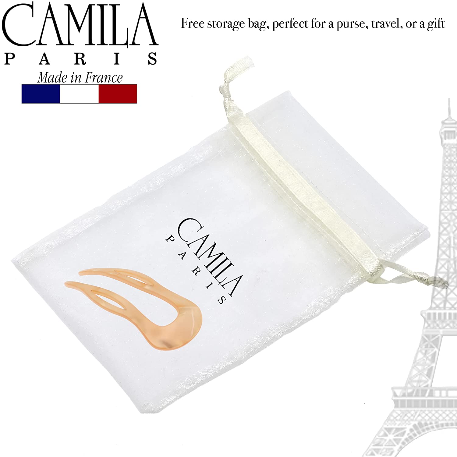 Camila Paris French hair stick cellulose acetate