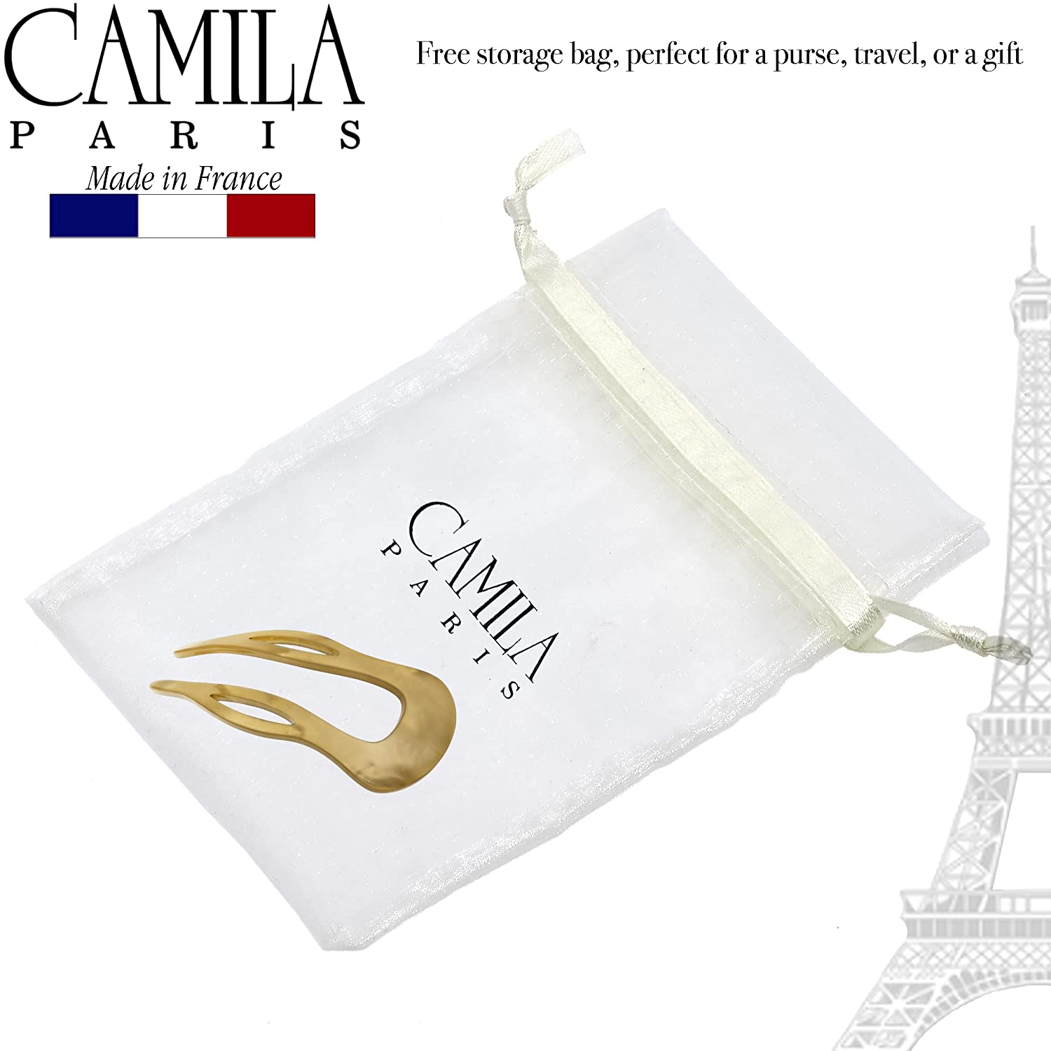 Camila Paris French hair stick cellulose acetate