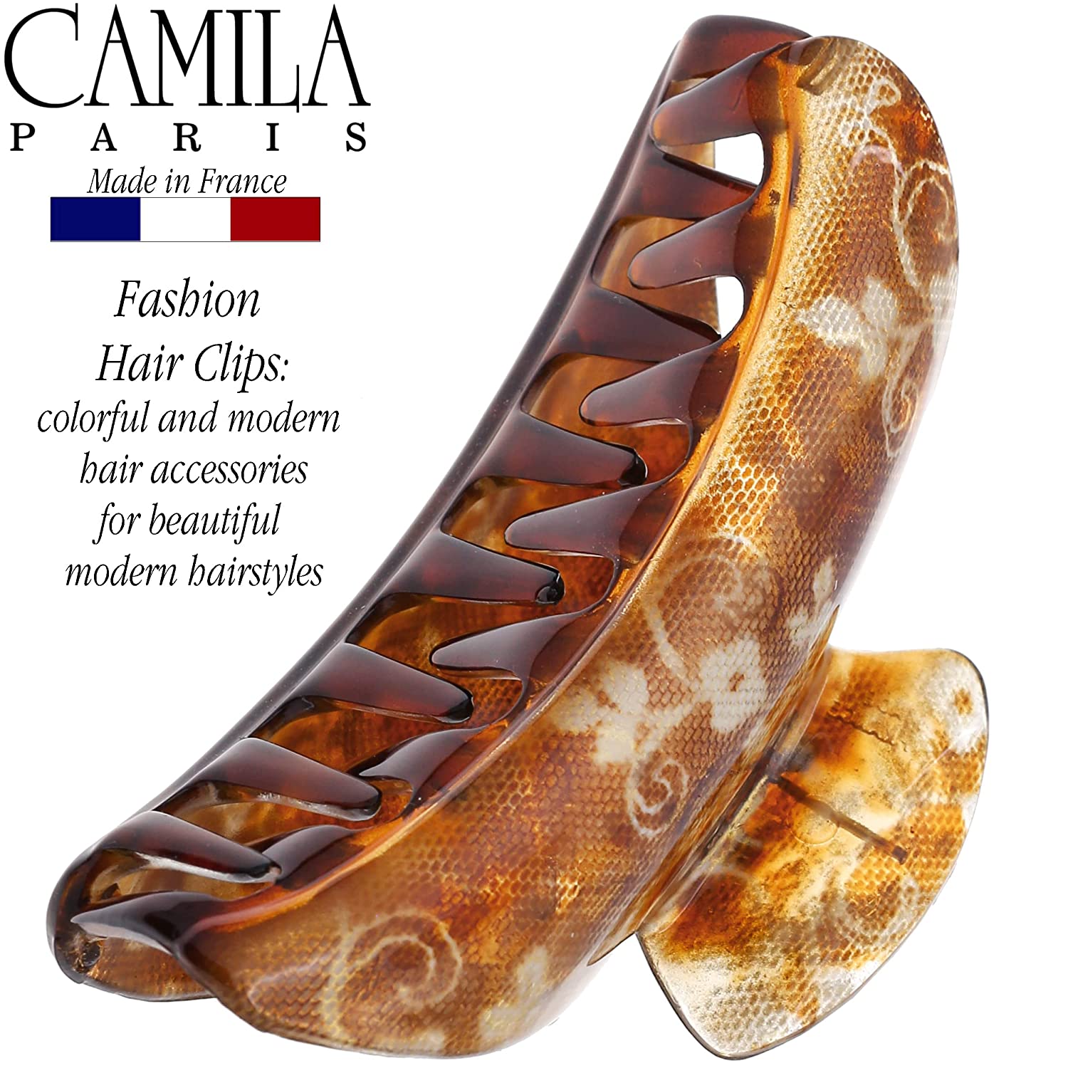 Camila Paris French hair clip cellulose acetate