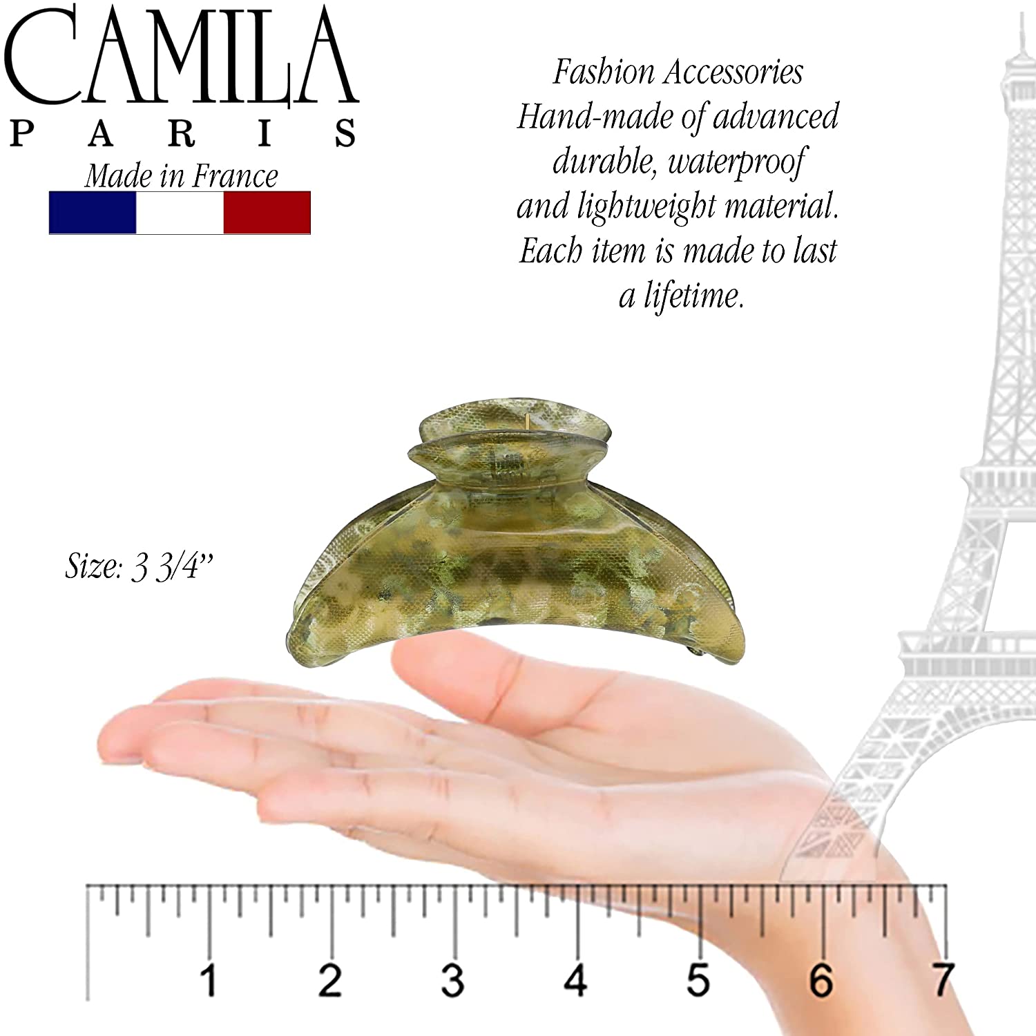 Camila Paris French hair clip cellulose acetate