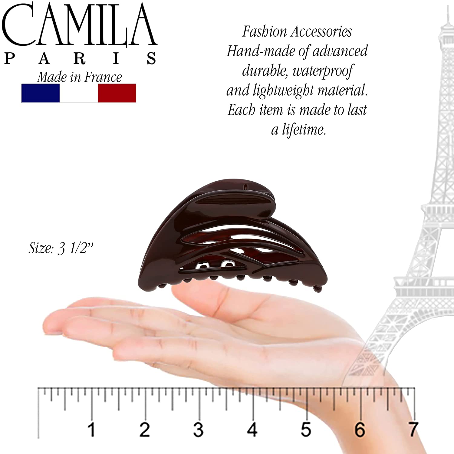Camila Paris French hair clip cellulose acetate