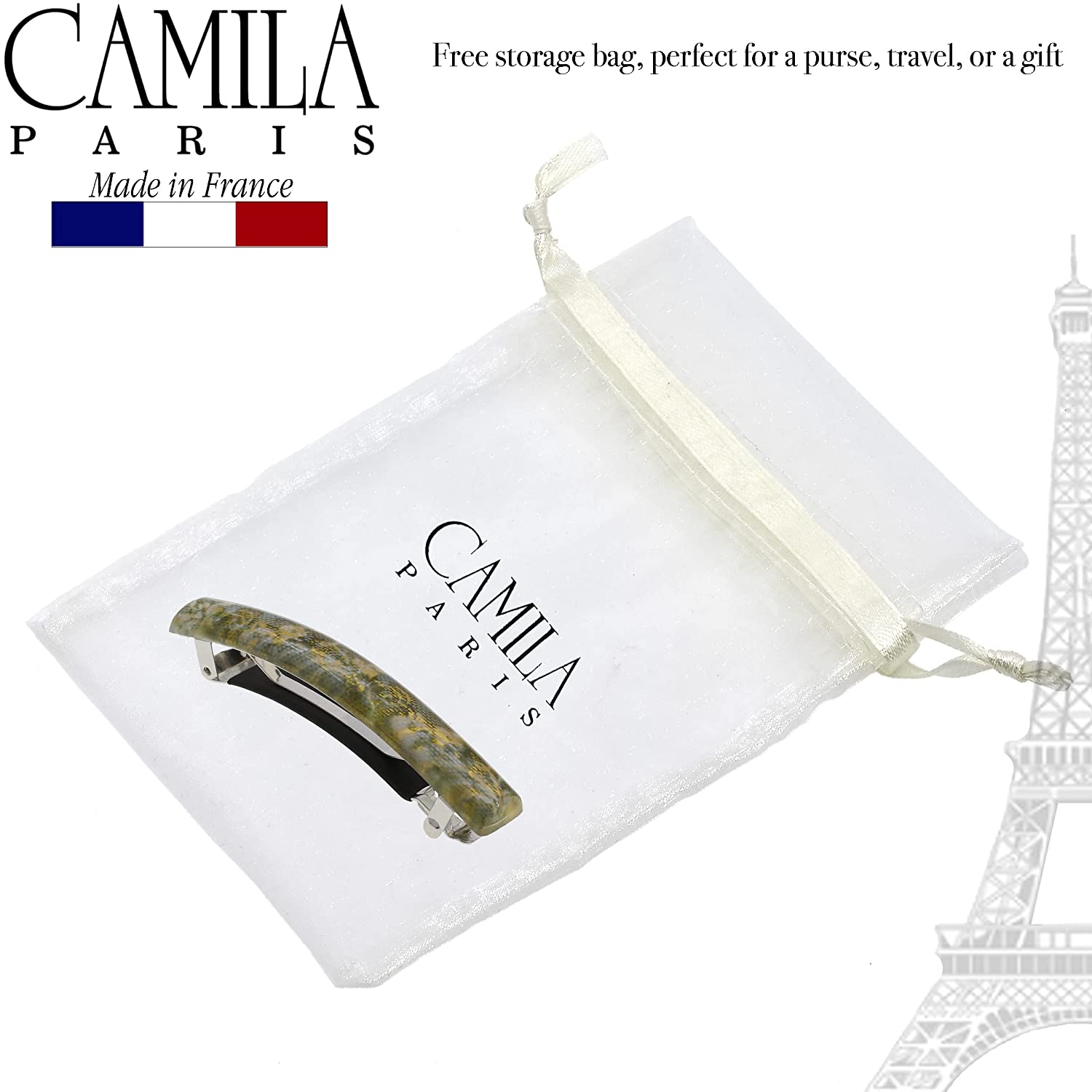 Camila Paris French barrette cellulose acetate