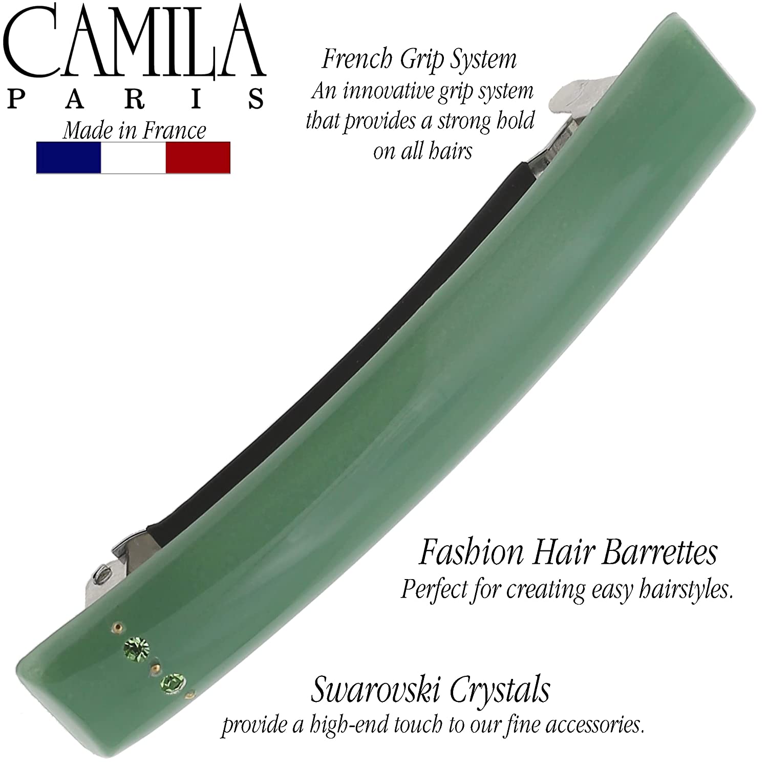 Camila Paris French barrette cellulose acetate