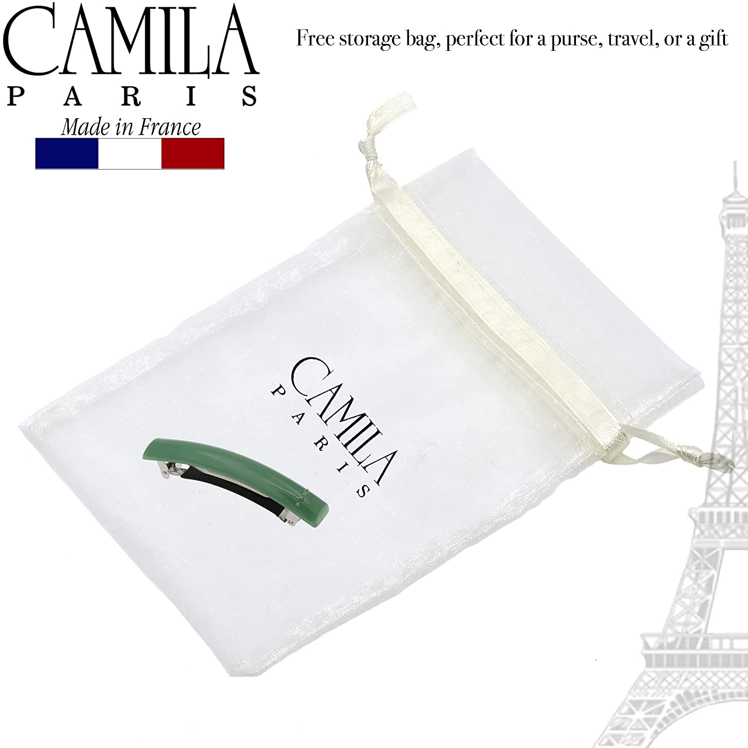 Camila Paris French barrette cellulose acetate