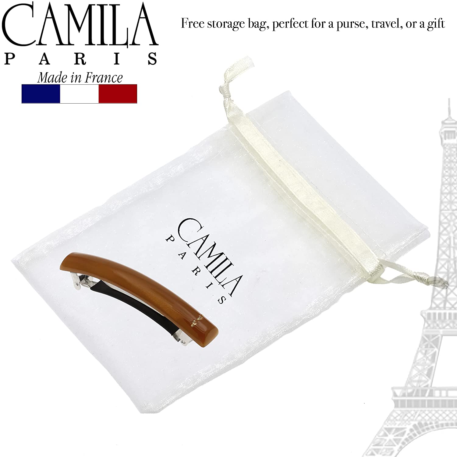 Camila Paris French barrette cellulose acetate