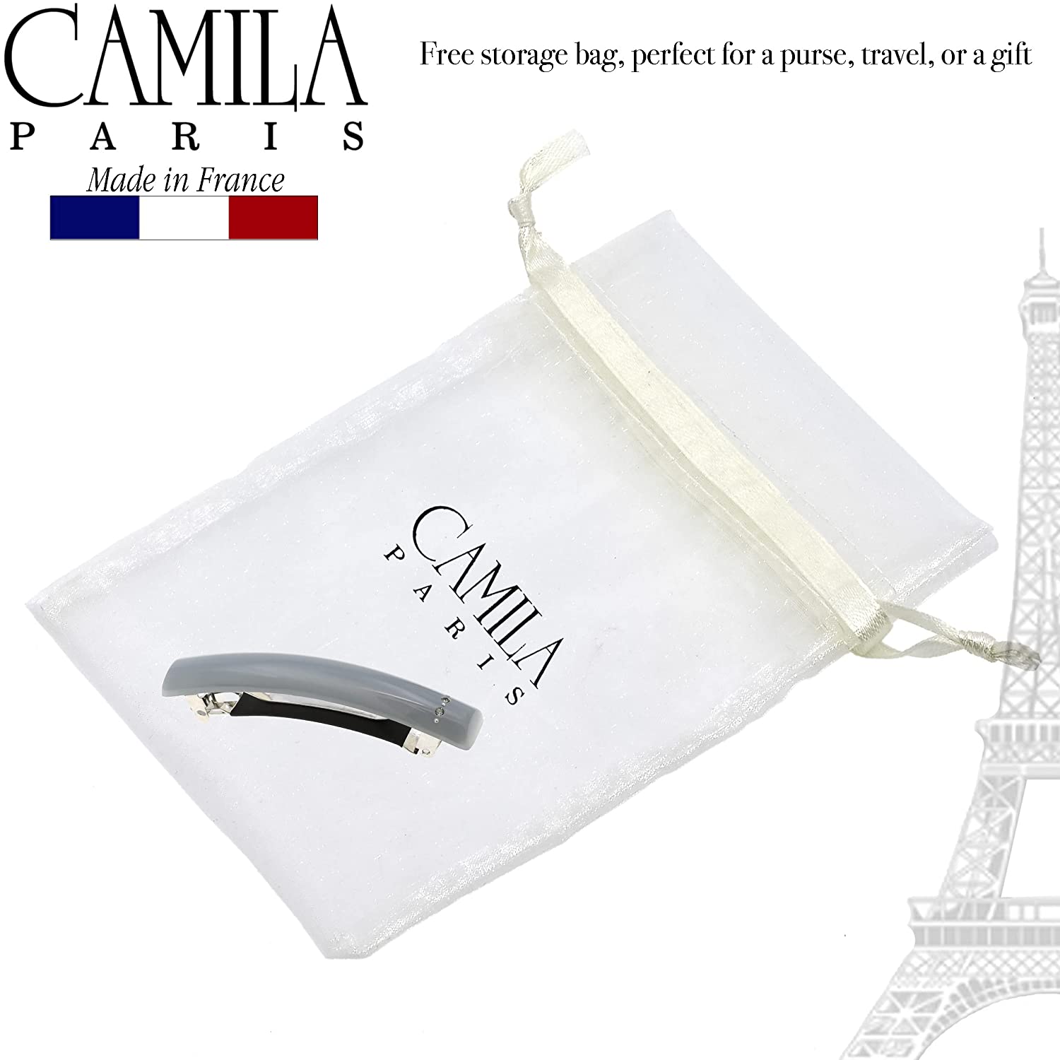 Camila Paris French barrette cellulose acetate