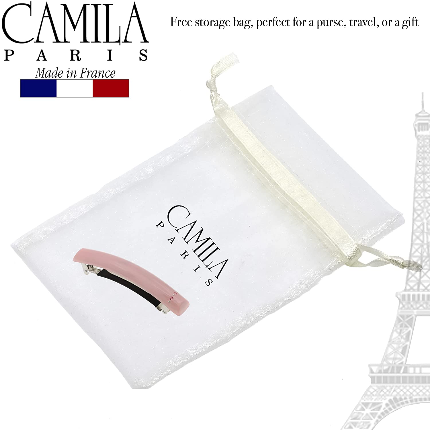 Camila Paris French barrette cellulose acetate