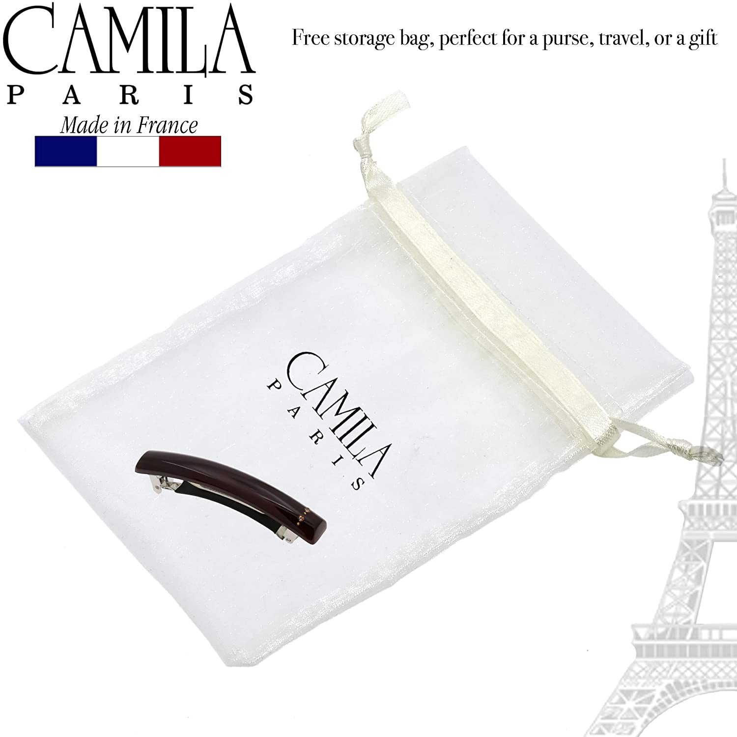 Camila Paris French barrette cellulose acetate