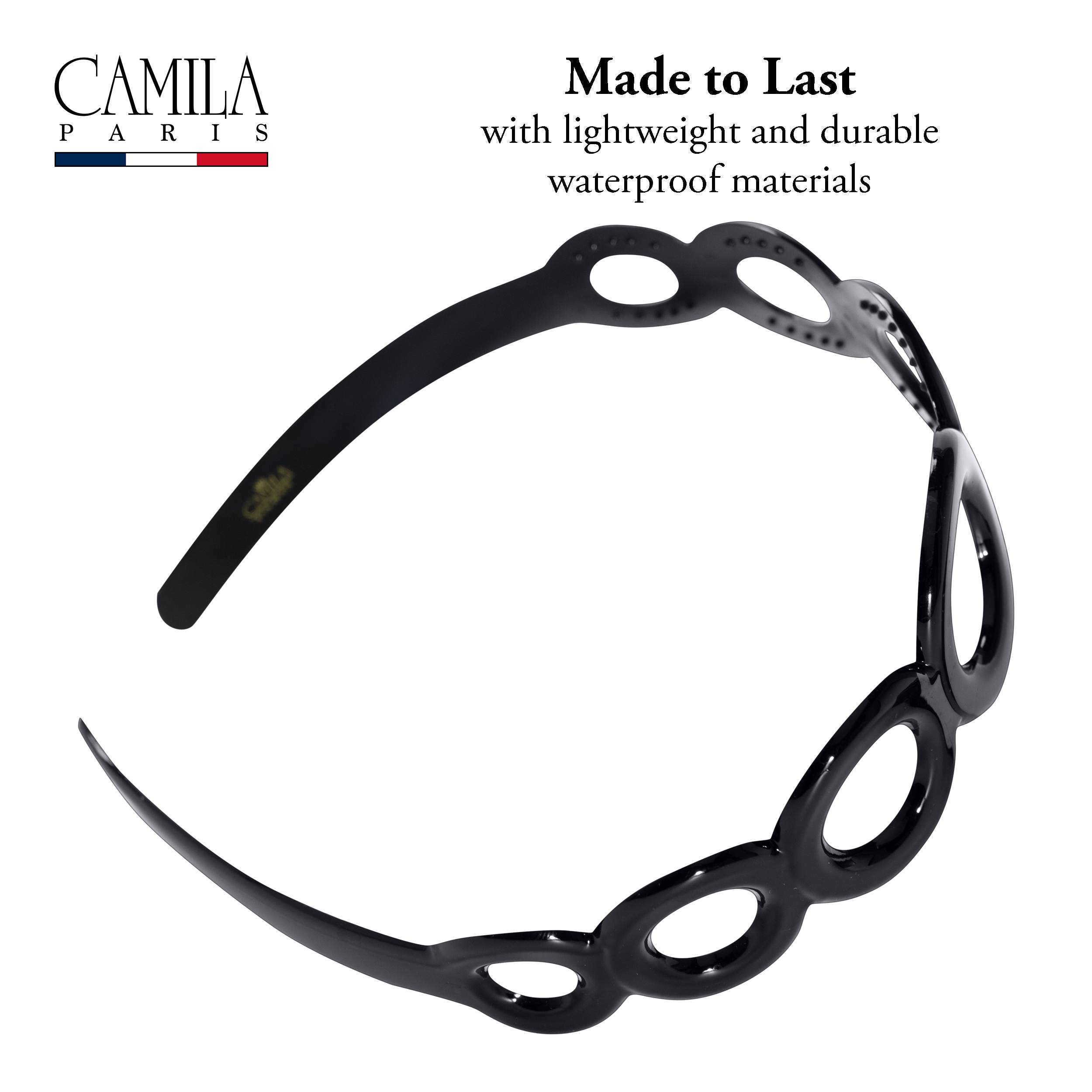 Camila Paris French headband cellulose acetate