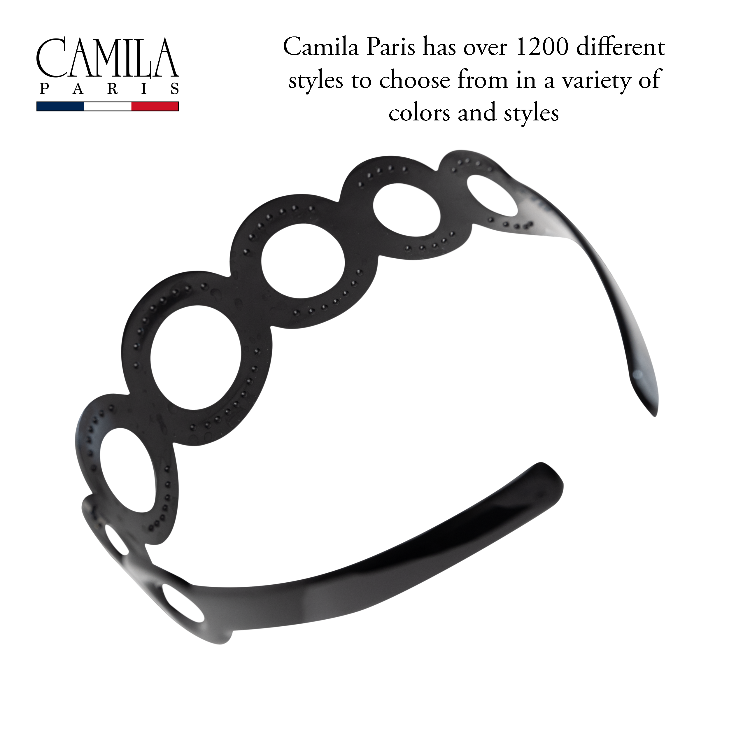 Camila Paris French headband cellulose acetate