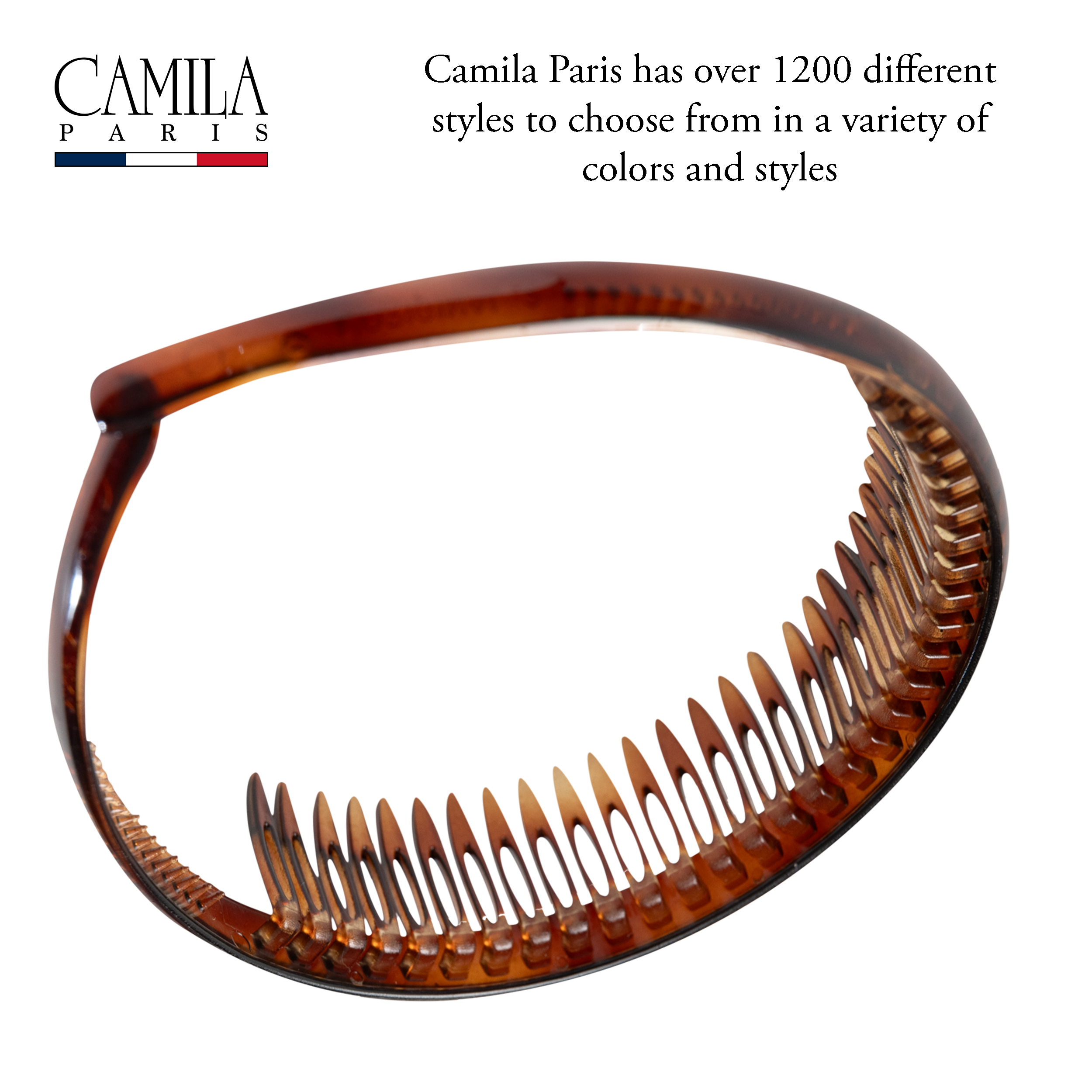 Camila Paris French headband cellulose acetate
