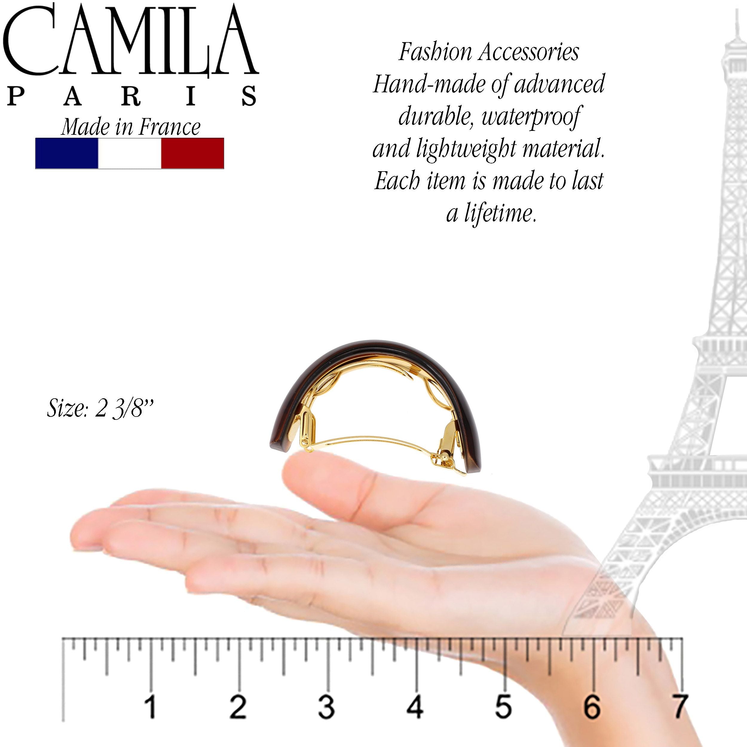 Camila Paris French barrette cellulose acetate