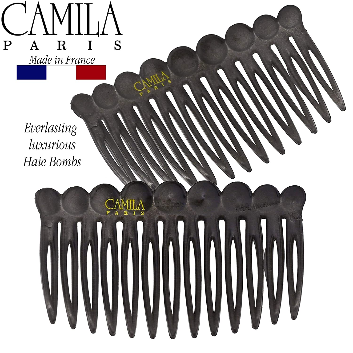 Camila Paris Detangling French side comb cellulose acetate
