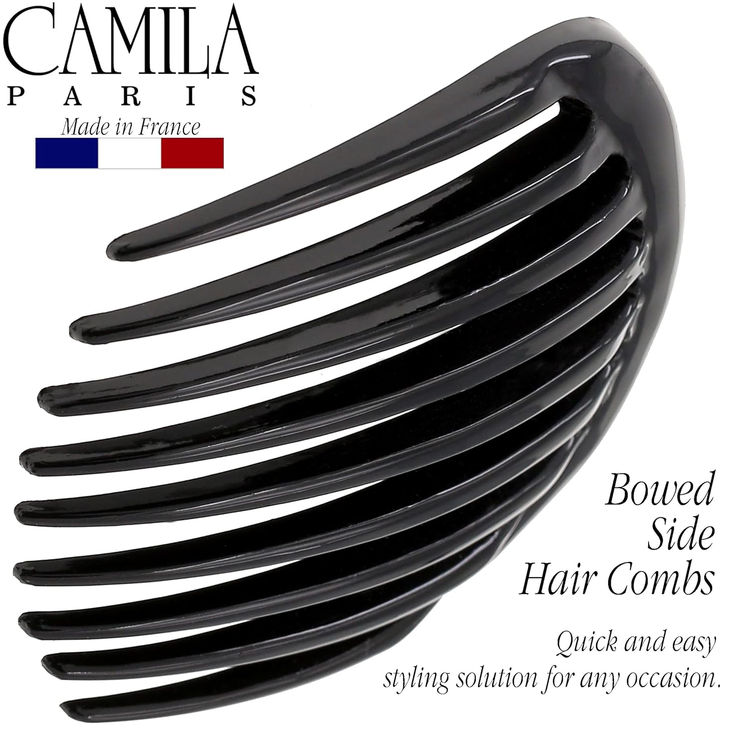 Camila Paris Detangling French side comb cellulose acetate