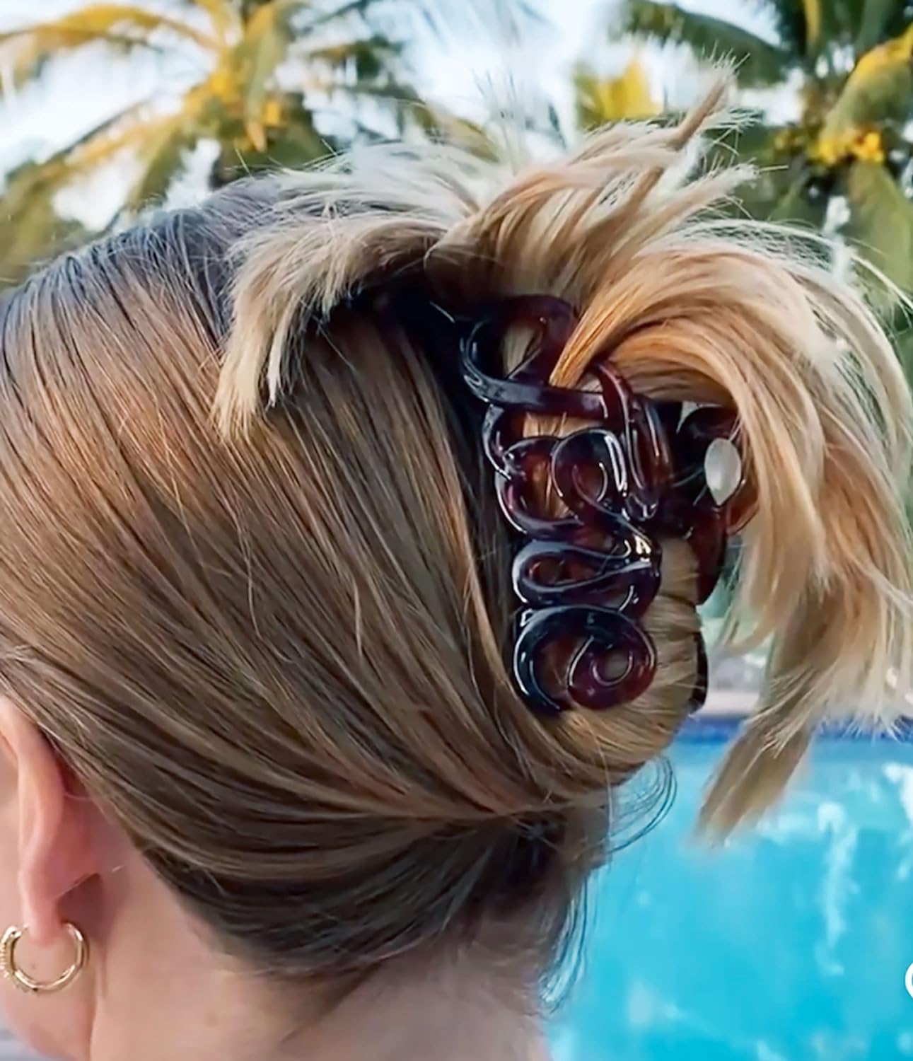 Camila Paris 3.25 Inch Love French hair clip cellulose acetate