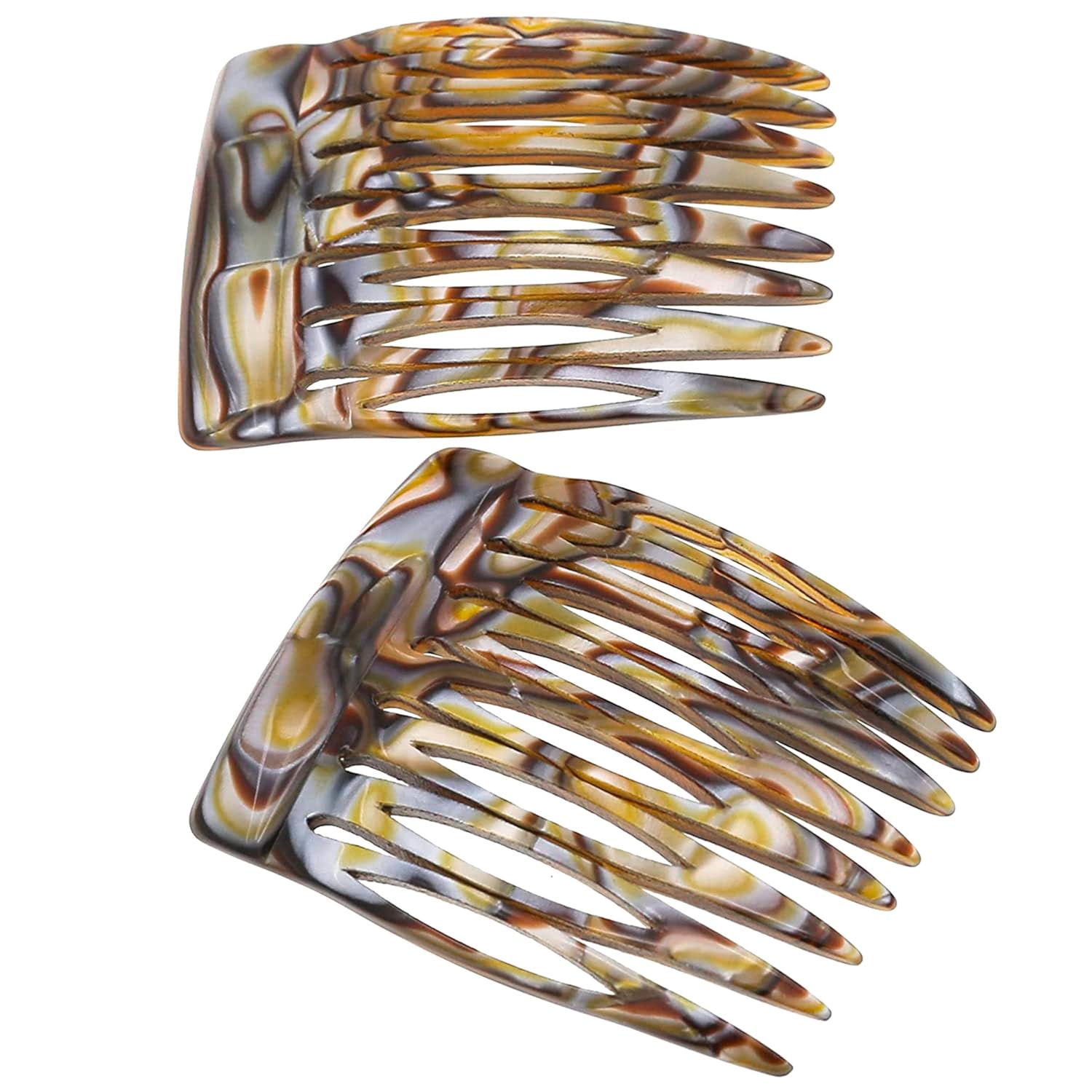 Camila Paris Onyx Love French side comb cellulose acetate handmade