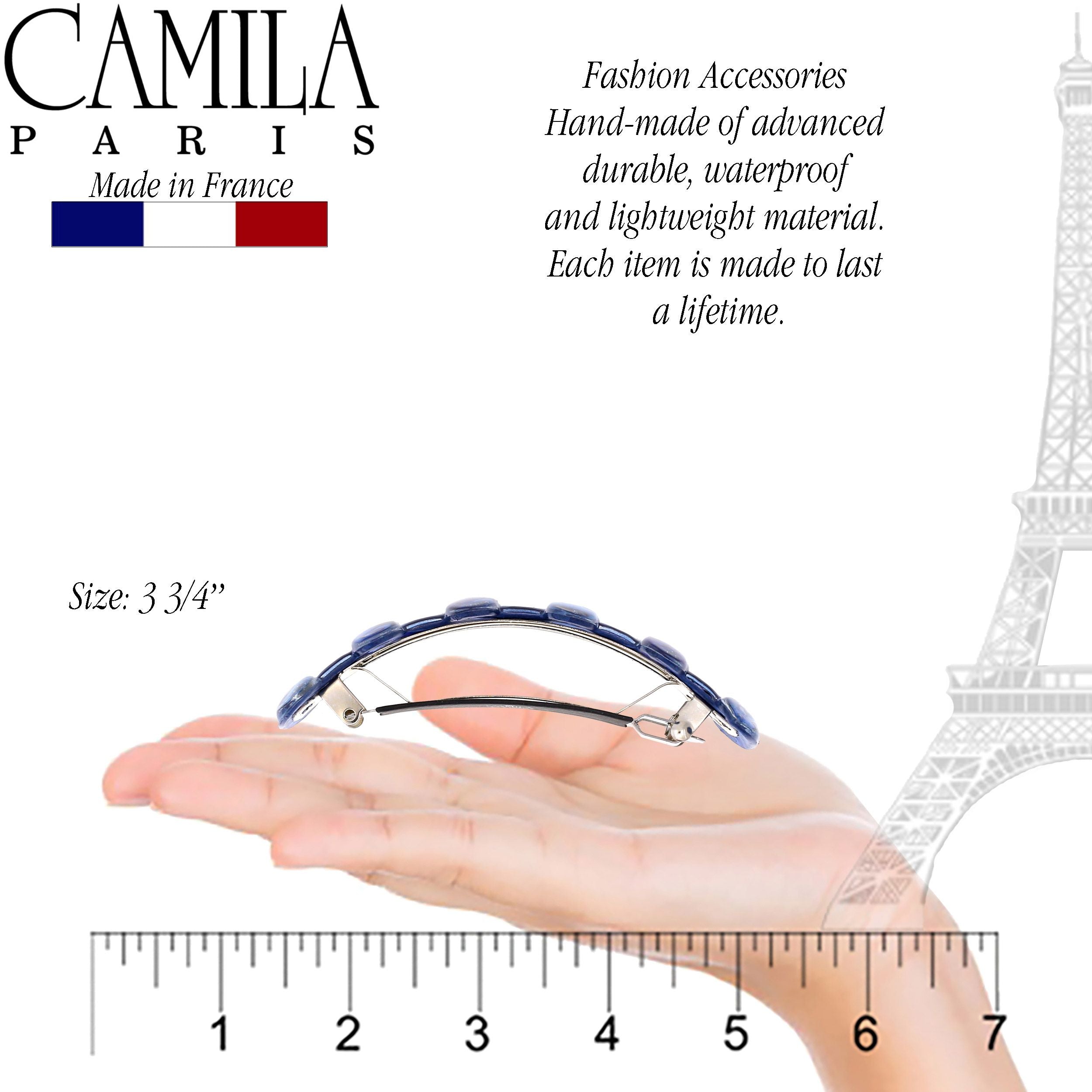 Camila Paris French barrette cellulose acetate