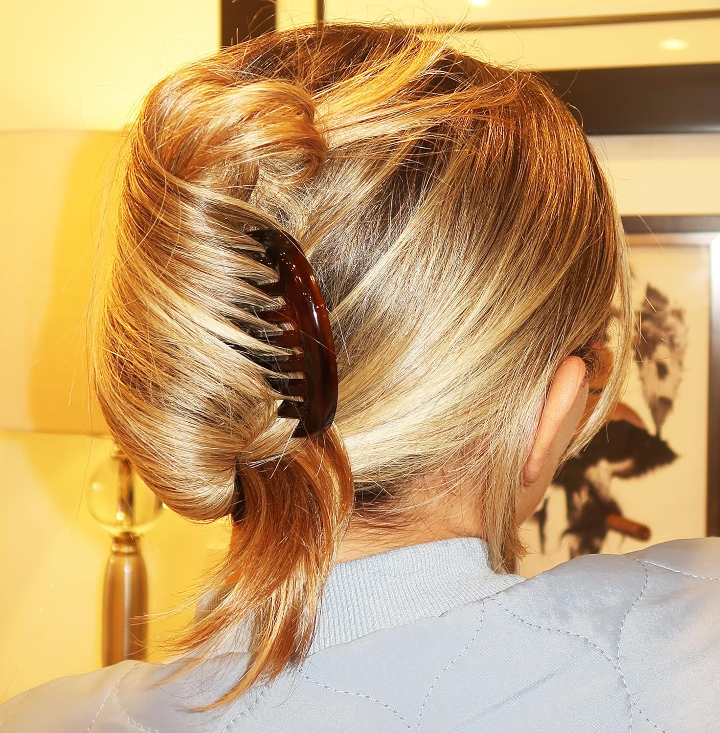 Camila Paris Black Detangling French side comb cellulose acetate