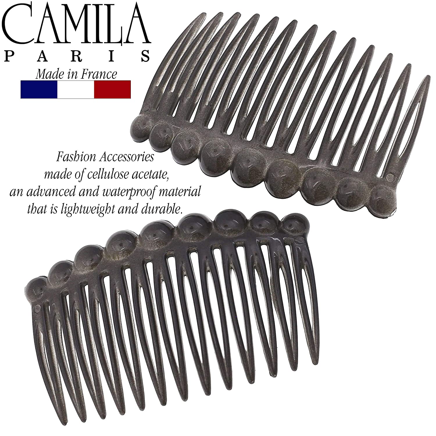 Camila Paris Detangling French side comb cellulose acetate