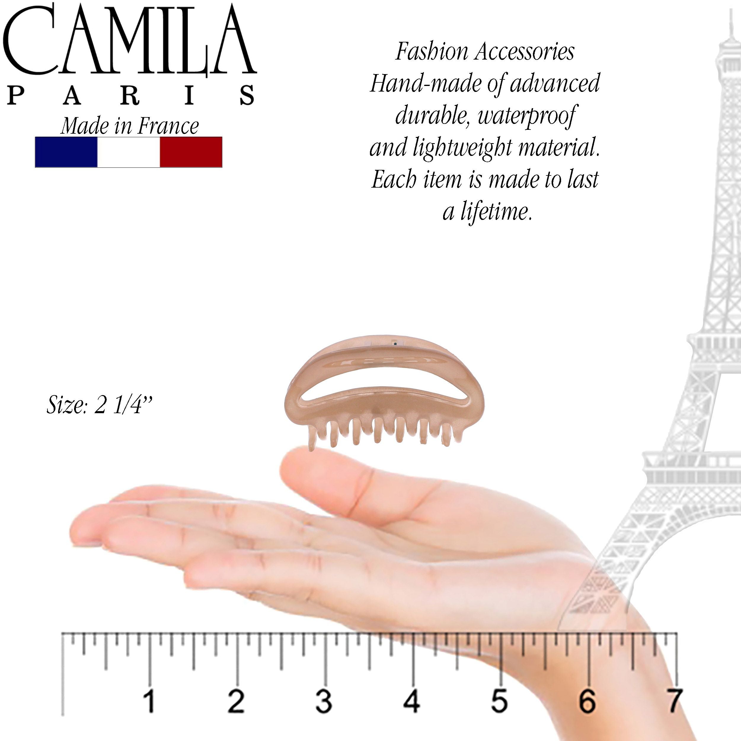 Camila Paris French hair clip cellulose acetate