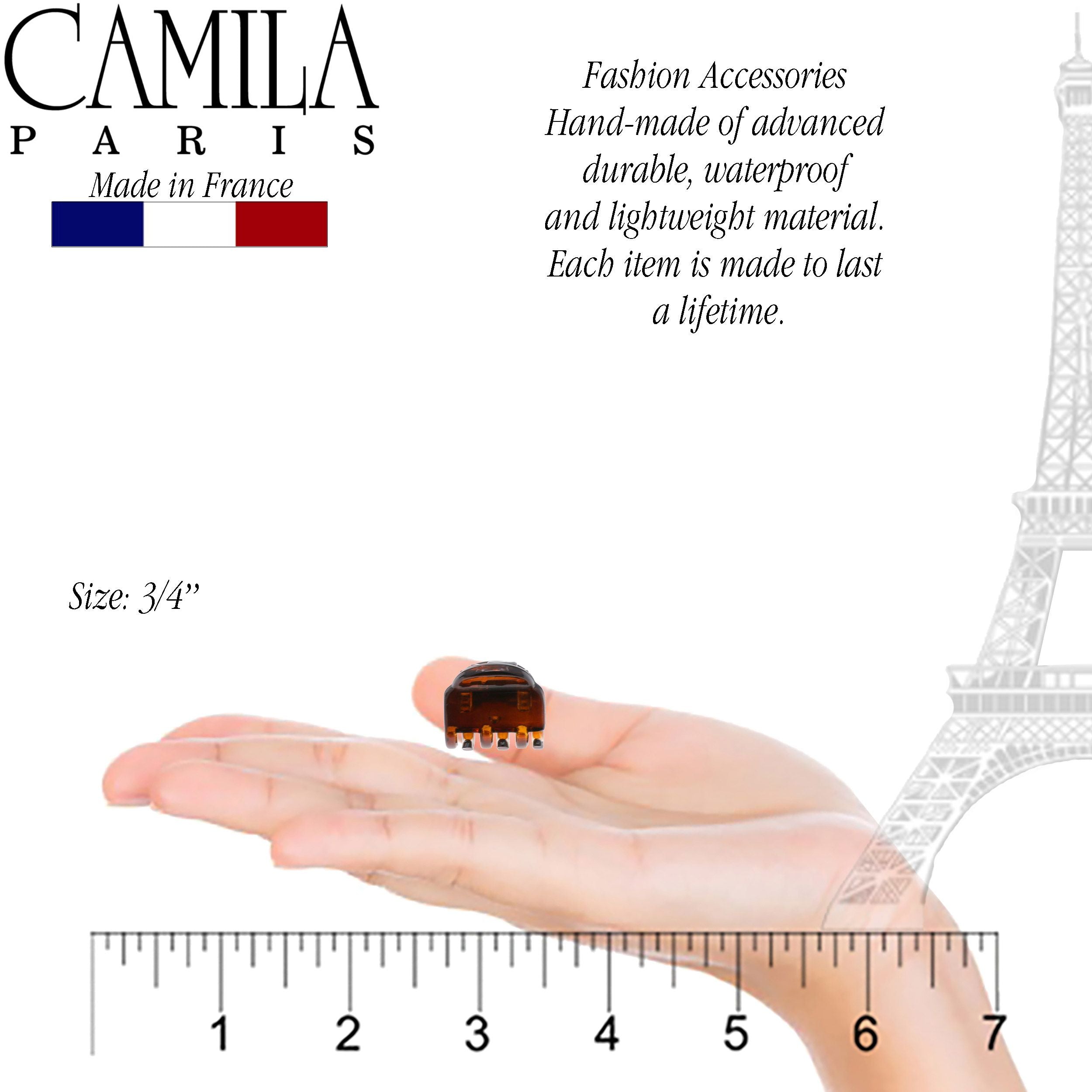 Camila Paris 0.5" French hair clip cellulose acetate