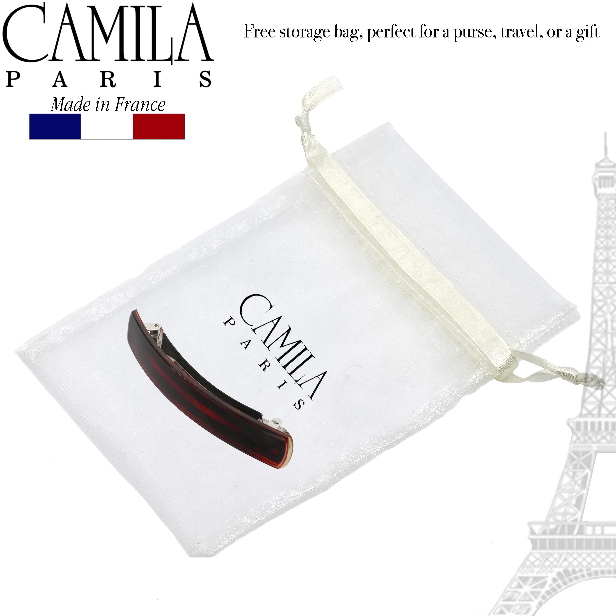 Camila Paris Round Edge French barrette cellulose acetate