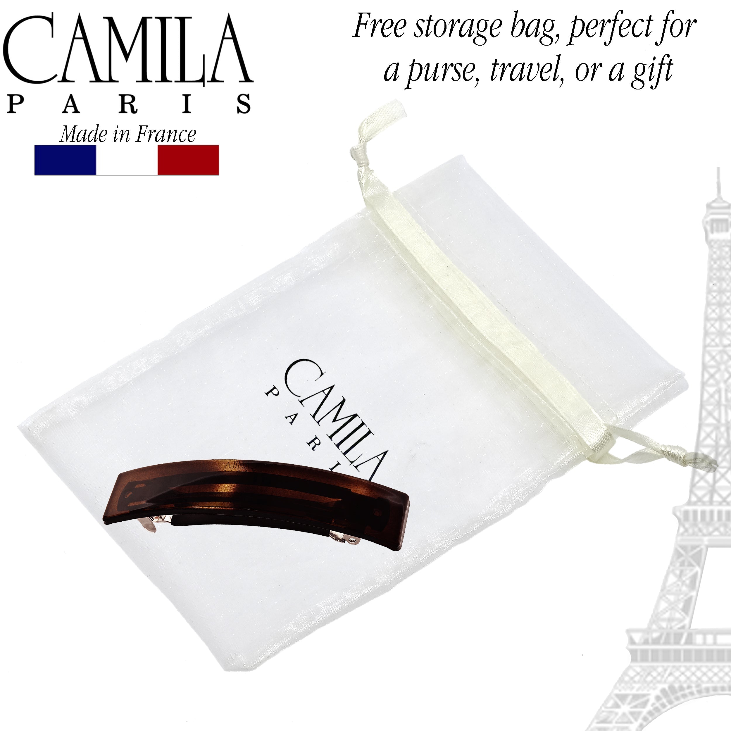 Camila Paris 3.5" French barrette cellulose acetate