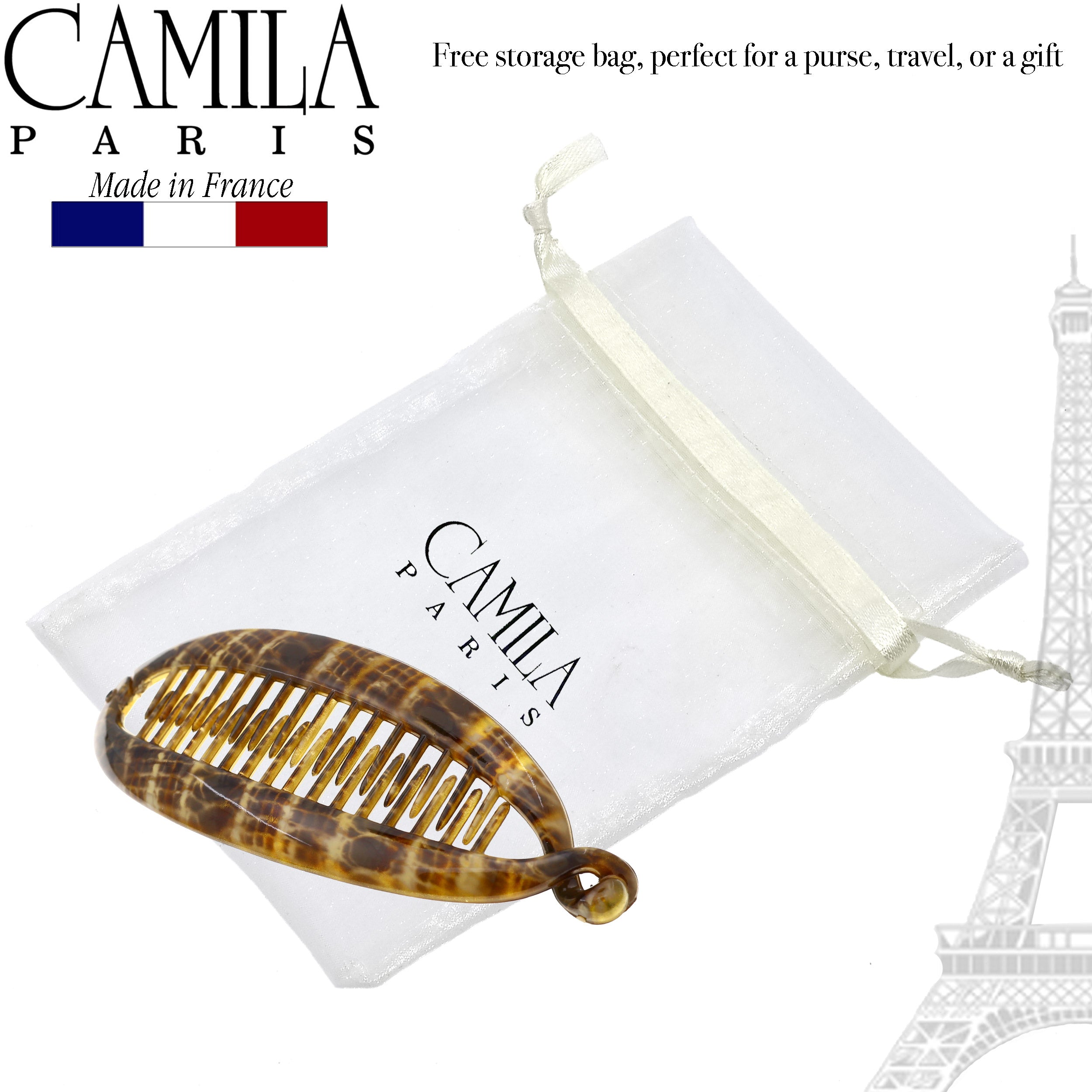Camila Paris French banana clip cellulose acetate