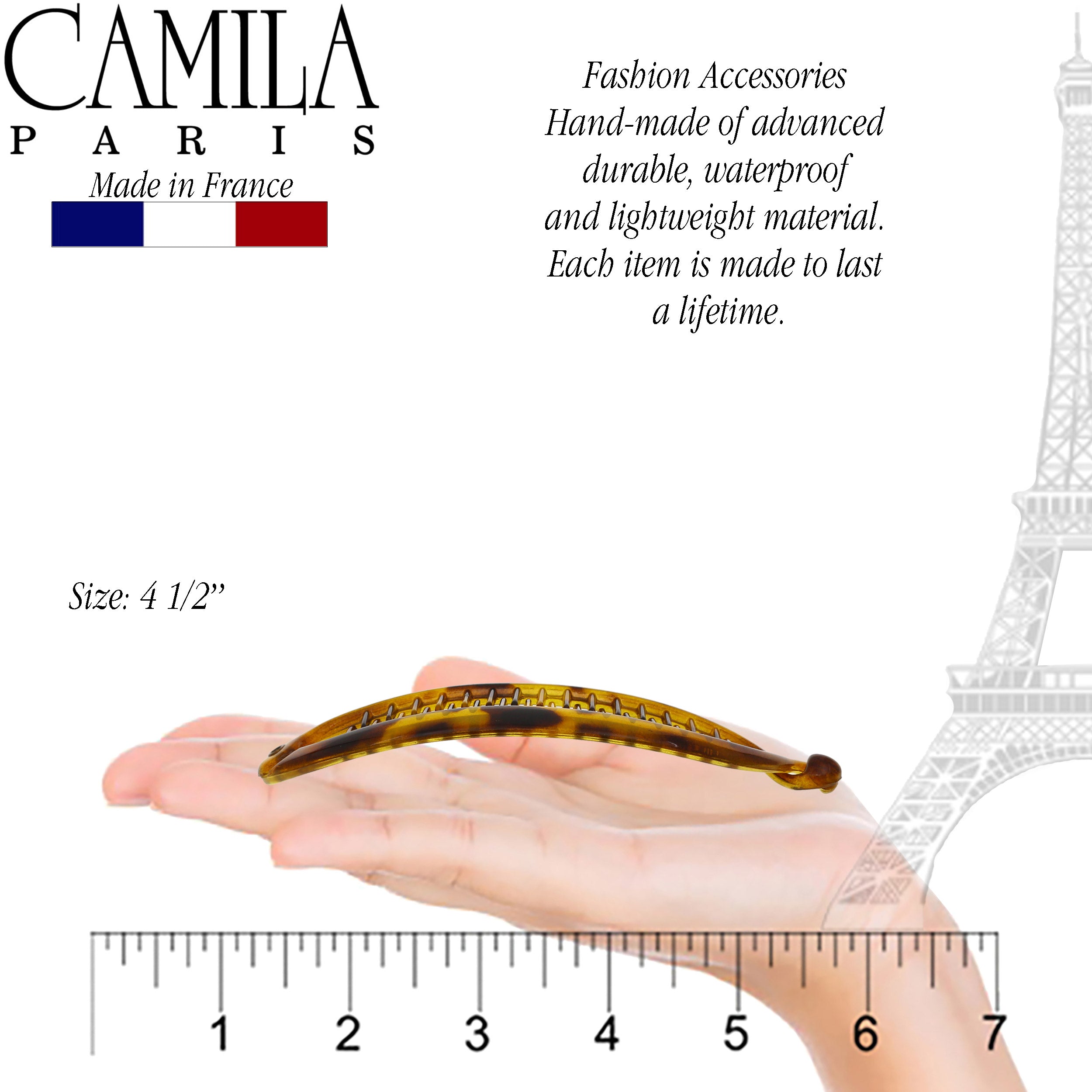 Camila Paris French banana clip cellulose acetate