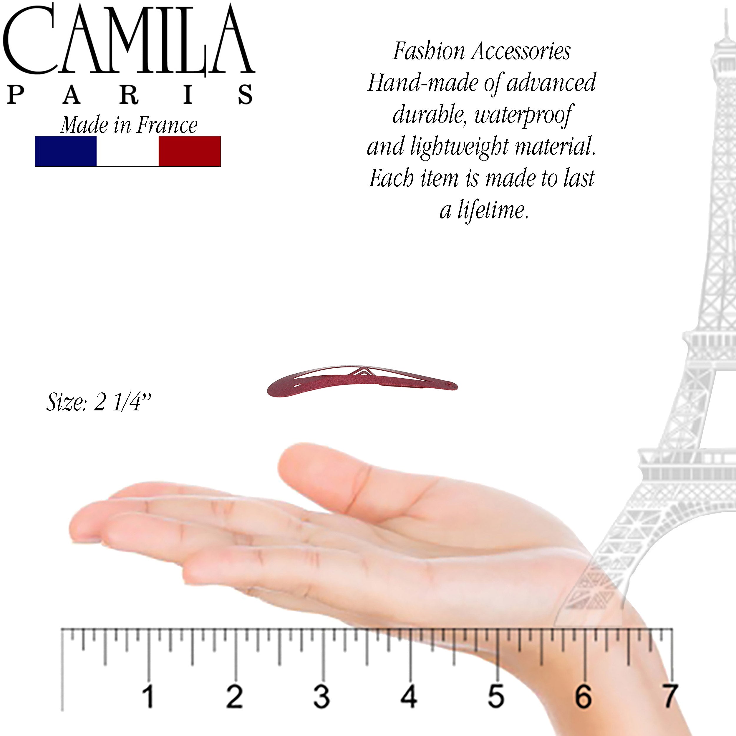 Camila Paris French barrette cellulose acetate