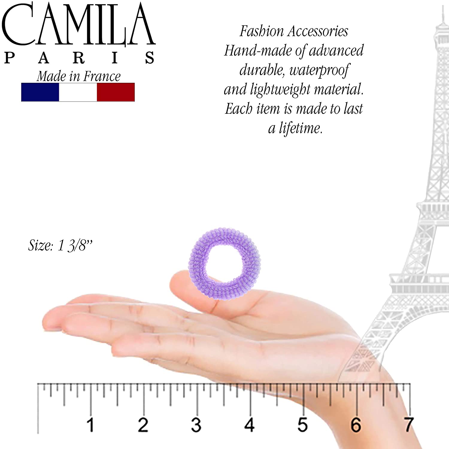 Camila Paris French hair tie cellulose acetate