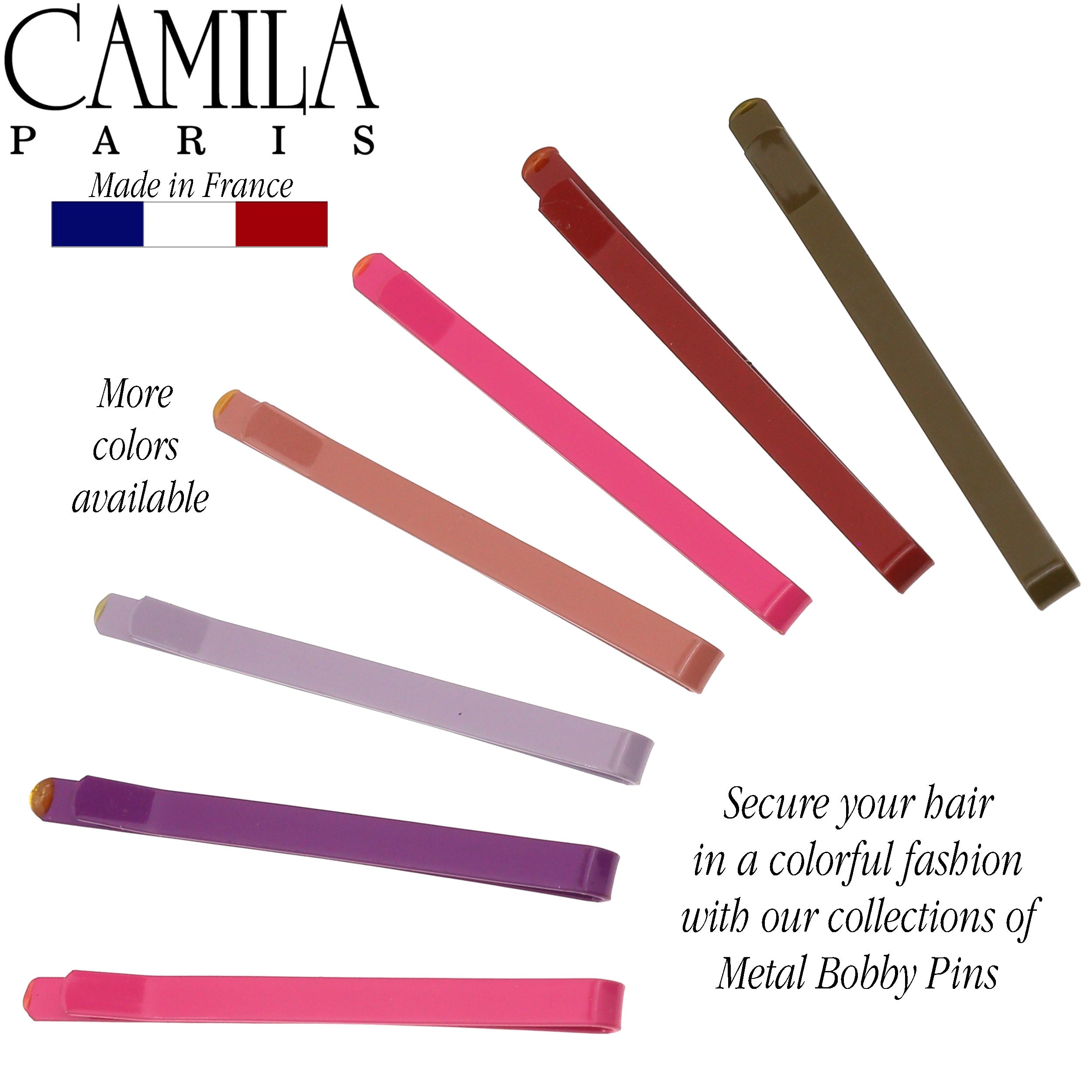 Camila Paris French hair slide cellulose acetate