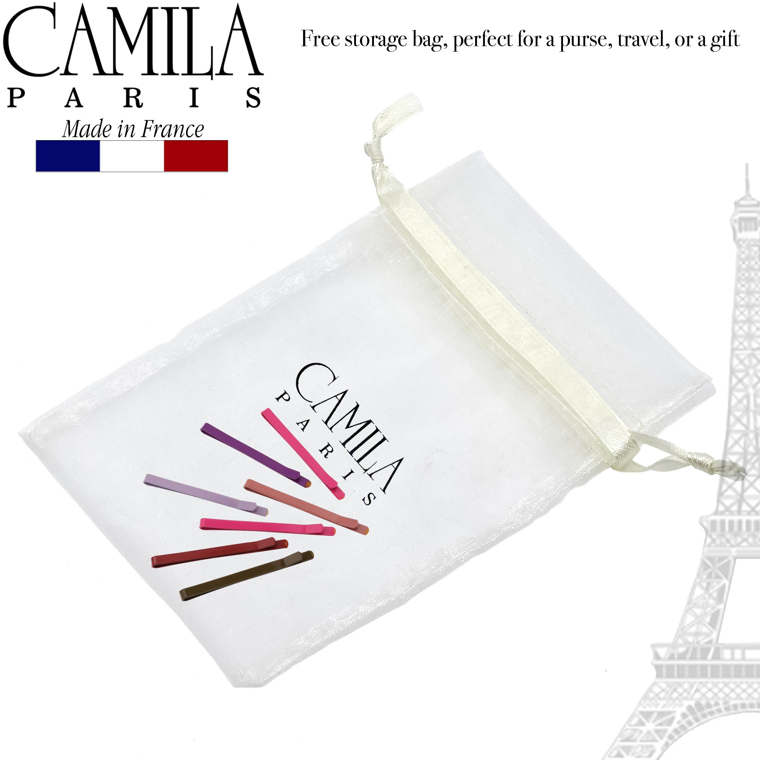 Camila Paris French hair slide cellulose acetate