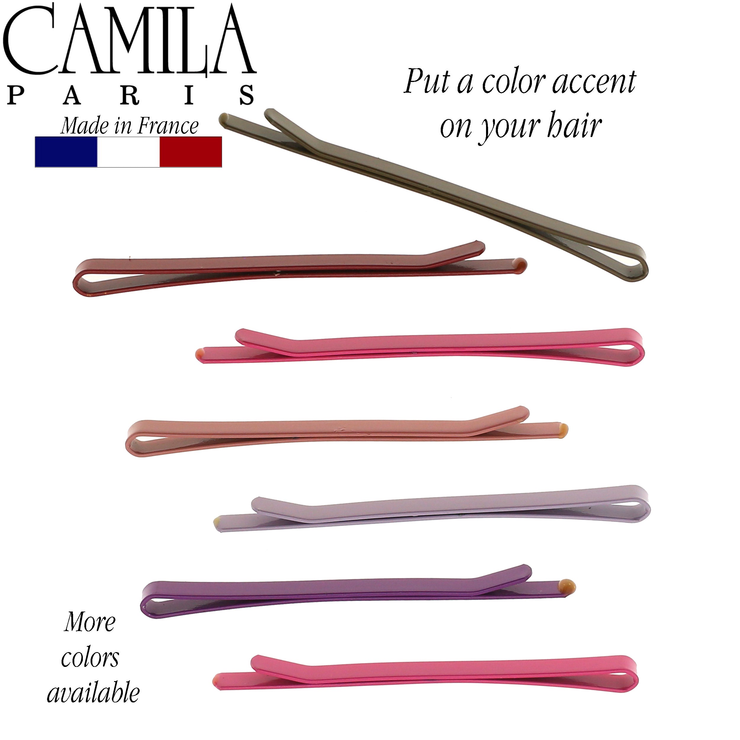 Camila Paris CP1350C French hair slide cellulose acetate