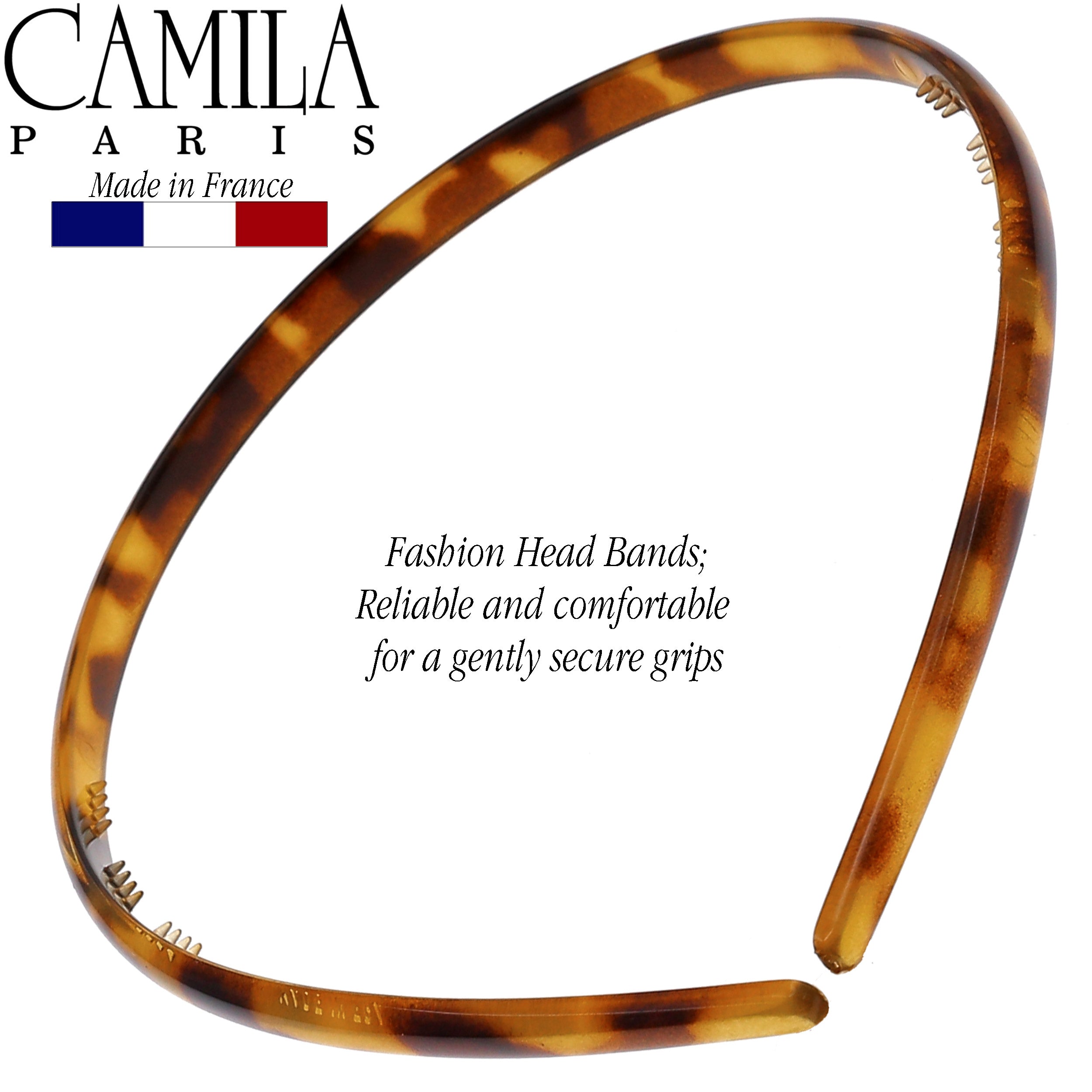Camila Paris 0.25 inch Classic Comfort French headband cellulose acetate