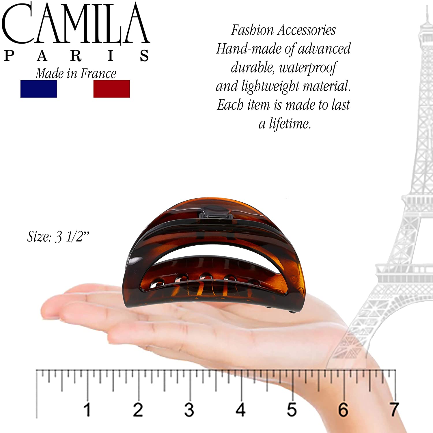 Camila Paris French hair clip cellulose acetate