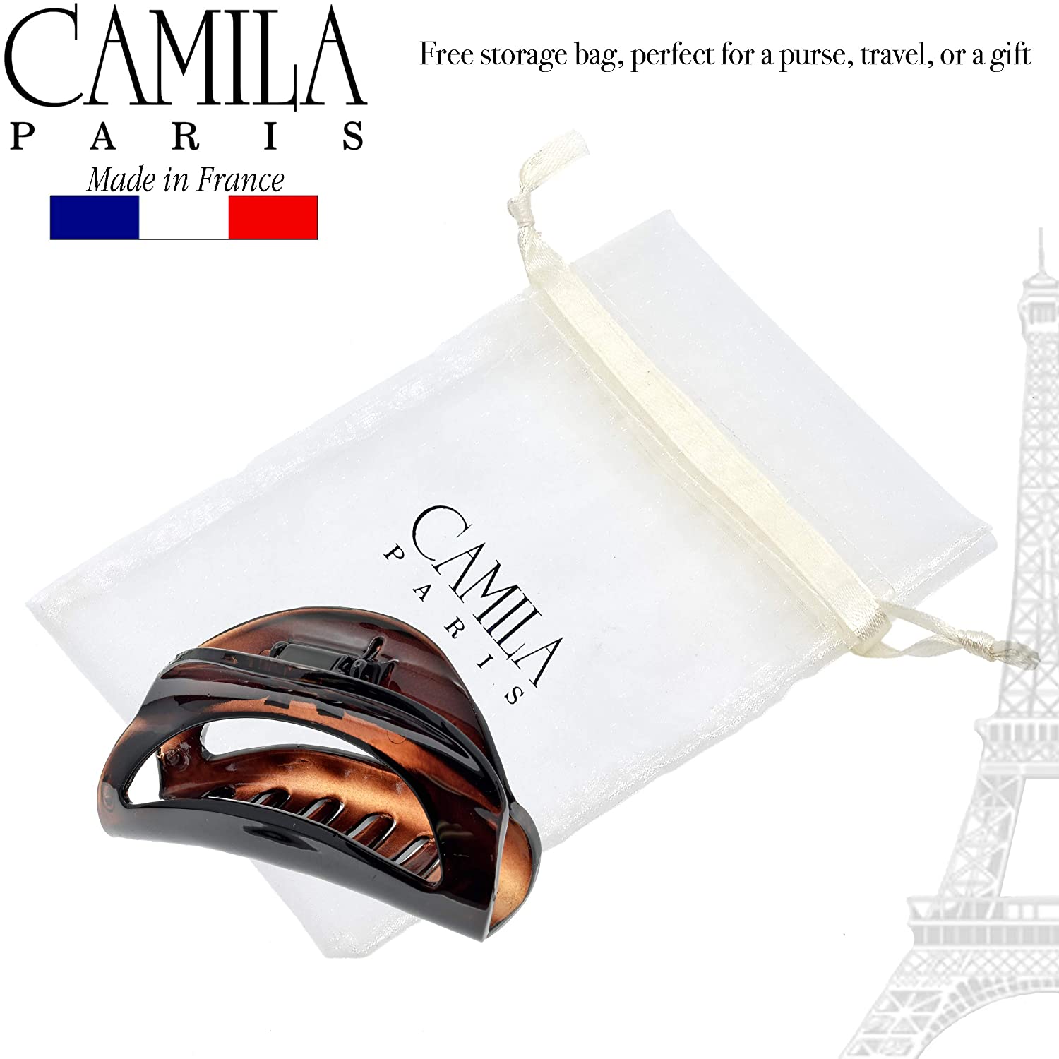 Camila Paris French hair clip cellulose acetate